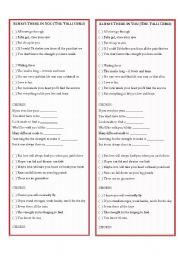English worksheet: Song activity  Always there in you  The Valli Girls