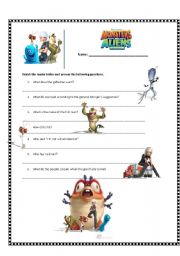 English Worksheet: Monsters VS Aliens