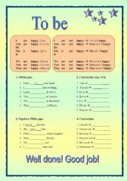 English Worksheet: To be