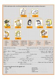 English Worksheet: family member