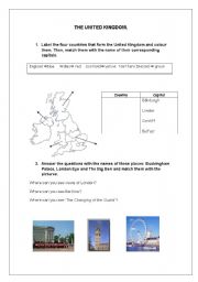 English Worksheet: The U.K. and London