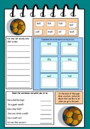 English Worksheet: Working with words