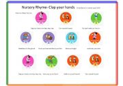 English Worksheet: Nursery Rhyme