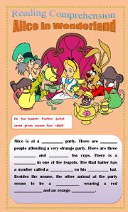 English Worksheet: Reading Comprehension