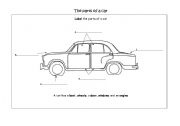 English Worksheet: The parts of a car