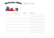 English Worksheet: Dictionary Skills