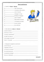 English Worksheet: There To Be (There is/There Are)
