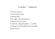 English Worksheet: police dconversation