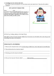 English Worksheet: comic strip