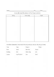 English worksheet: Is it alive campus walk