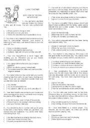 English Worksheet: Quiz - How well do you deal with people?  