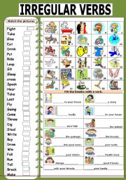 English Worksheet: Irregular Verbs