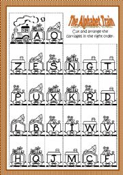 English Worksheet: The Alphabet Train