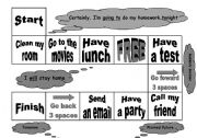 English Worksheet: Future tense - Board game