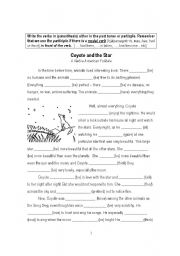 English worksheet: Coyote and the Star