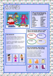 English Worksheet: CLOTHES