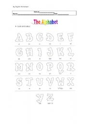 English Worksheet: MY ABC