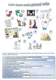 English Worksheet: Lets learn some phrasal verbs
