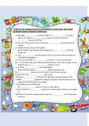 English Worksheet: Future tenses