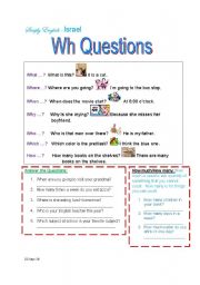 English Worksheet: Wh Questions