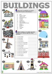 English Worksheet: Buildings