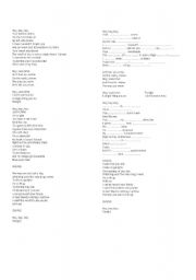 English worksheet: hey soul sister