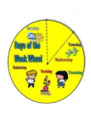 Days of the Week Wheel