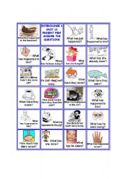 English Worksheet: Present Perfect Cards