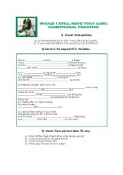 English Worksheet: Song to practice conditionals - Lobo