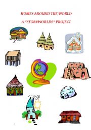 English Worksheet: homes around the world