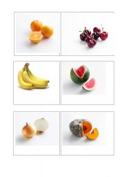 English Worksheet: Fruits and Vegetables