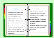 Capital letters, questions and gap-fill worksheets