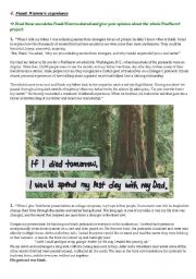 English Worksheet: PostSecret - Lesson Plan 3/3