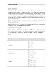 English worksheet: RHONA THE RIDER