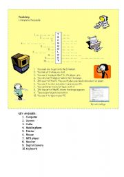 English worksheet: Technology