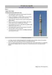 English Worksheet: CNN Student News 13th Sept 2010 (part 2)