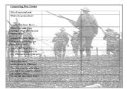 First world war poetry helper sheets