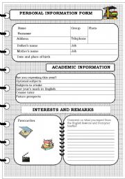 Personal Information Form