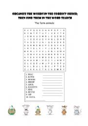 English Worksheet: Farm animals