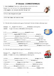 English Worksheet: conditionals