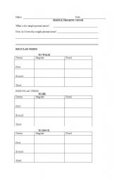 English worksheet: Simple Present Tense