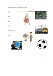 English worksheet: Toys 