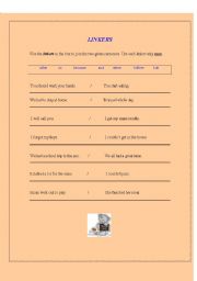 English Worksheet: Linkers