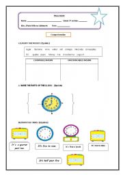 English worksheet: time