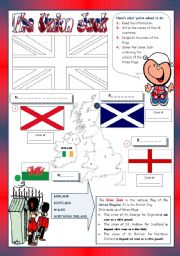 English Worksheet: THE UNION JACK