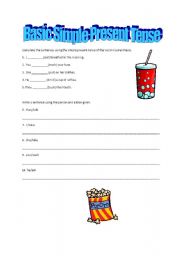 English Worksheet: Simple Present Tense