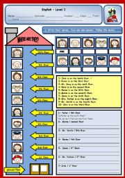 English Worksheet: IS JANE ON THE TENTH FLOOR?