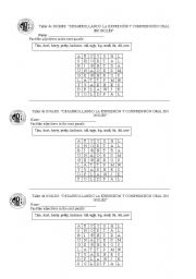English Worksheet: puzzle adjectives