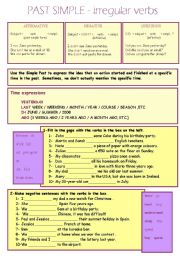 Past Simple - irregular verbs