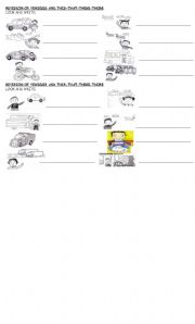 English Worksheet: REVISION: THIS, THAT, THESE, THOSE + VEHICLES